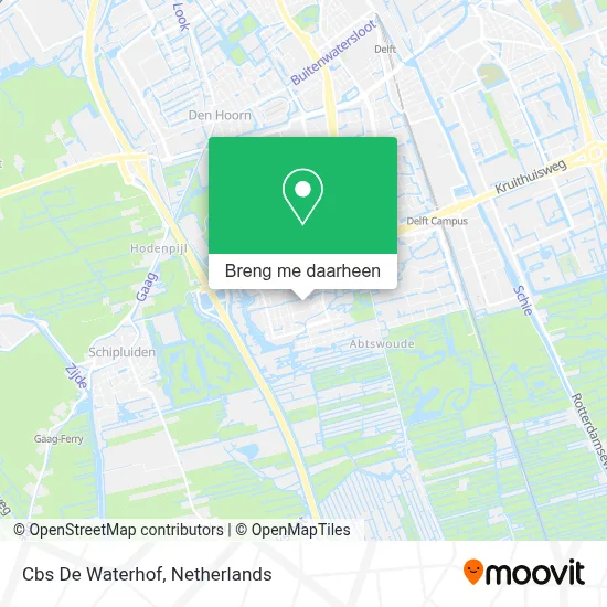 Cbs De Waterhof kaart