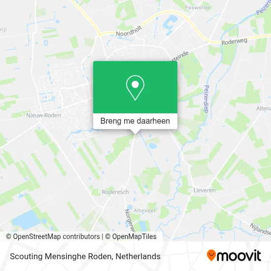 Scouting Mensinghe Roden kaart