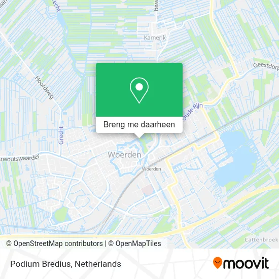 Podium Bredius kaart