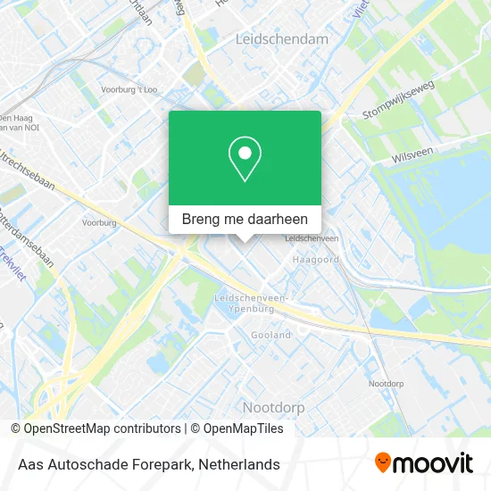 Aas Autoschade Forepark kaart