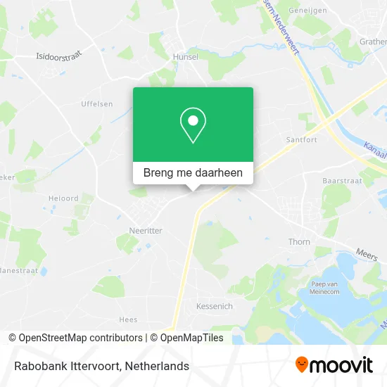Rabobank Ittervoort kaart
