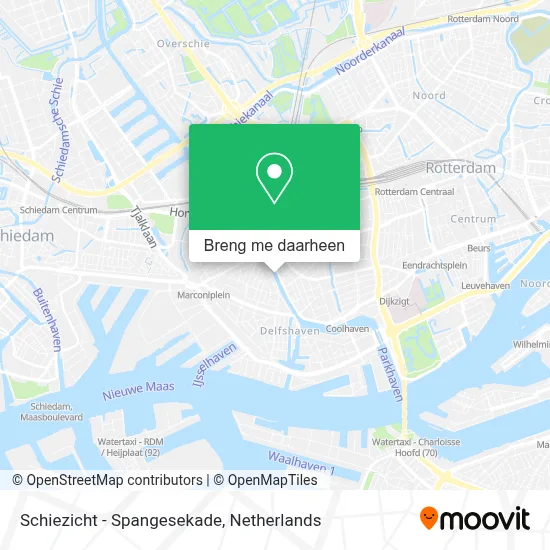 Schiezicht - Spangesekade kaart