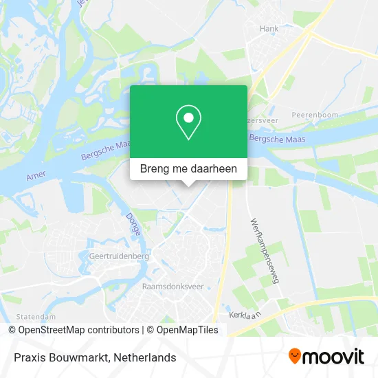 Praxis Bouwmarkt kaart
