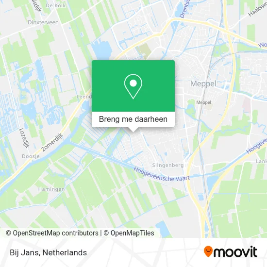 Bij Jans kaart
