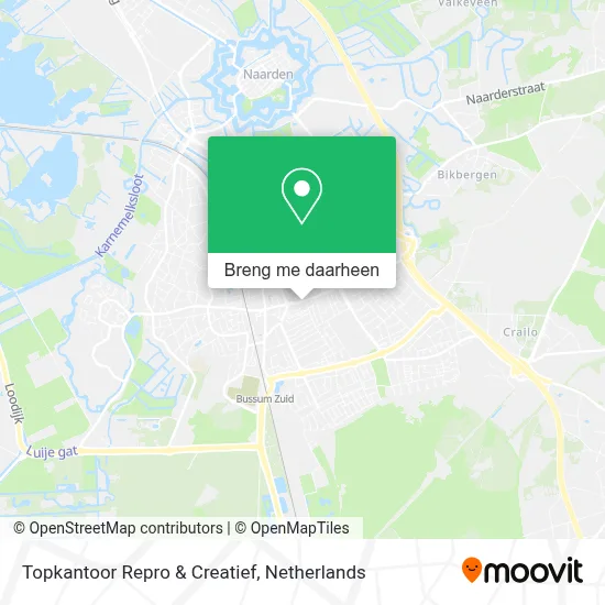 Topkantoor Repro & Creatief kaart