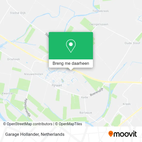 Garage Hollander kaart