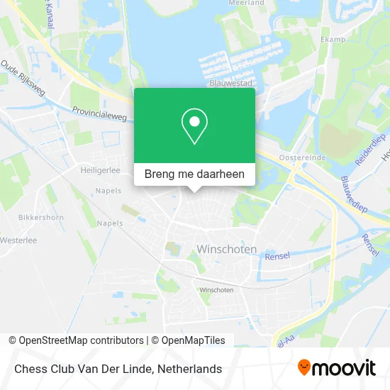 Chess Club Van Der Linde kaart
