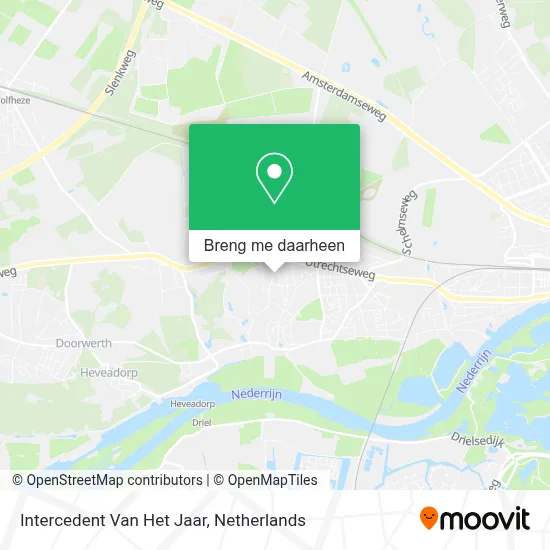 Intercedent Van Het Jaar kaart