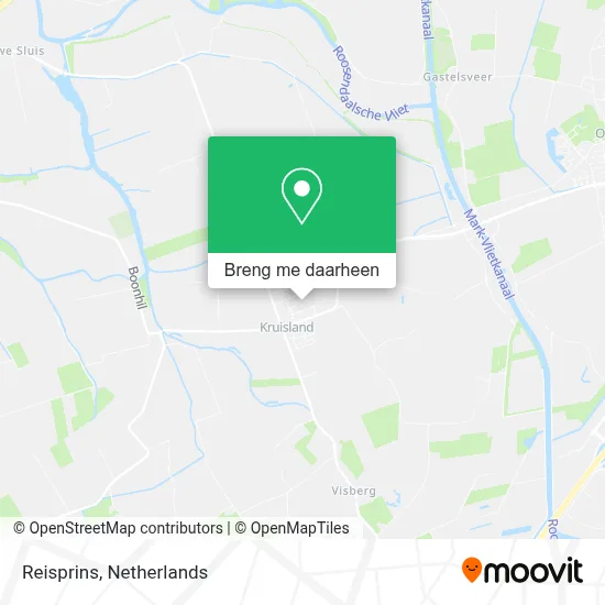 Reisprins kaart