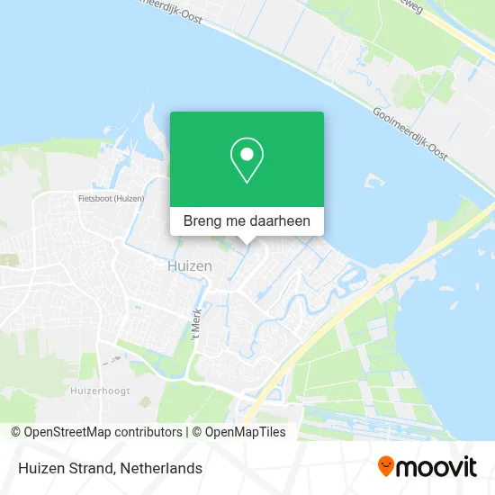 Huizen Strand kaart