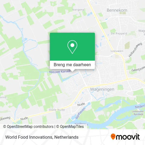 World Food Innovations kaart