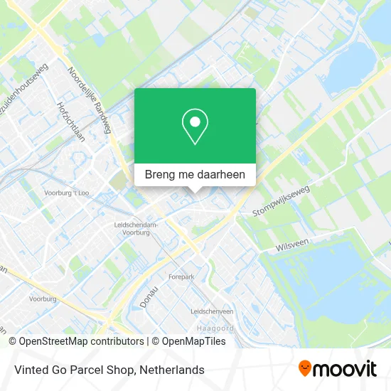 Vinted Go Parcel Shop kaart
