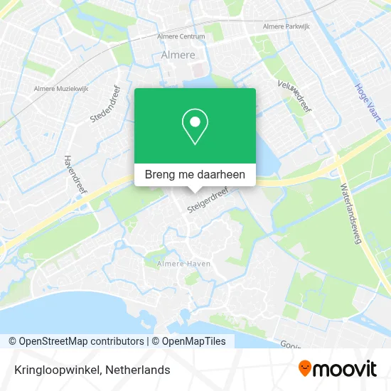Kringloopwinkel kaart