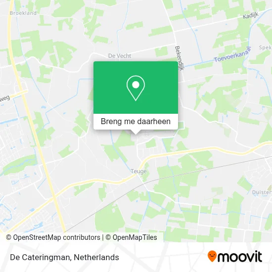 De Cateringman kaart