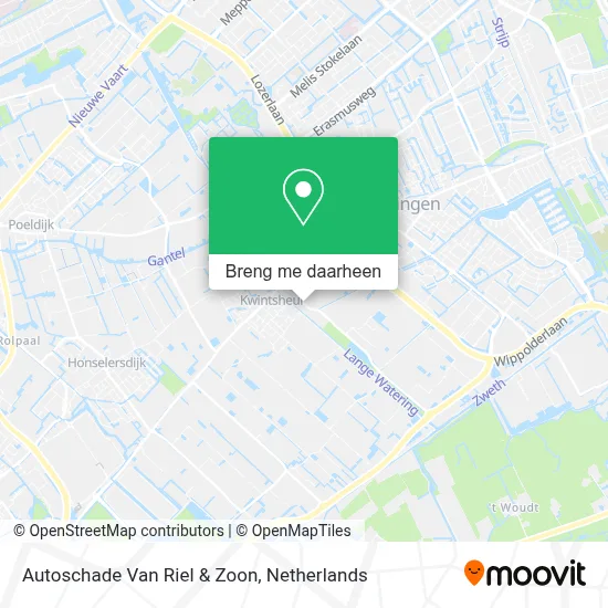 Autoschade Van Riel & Zoon kaart