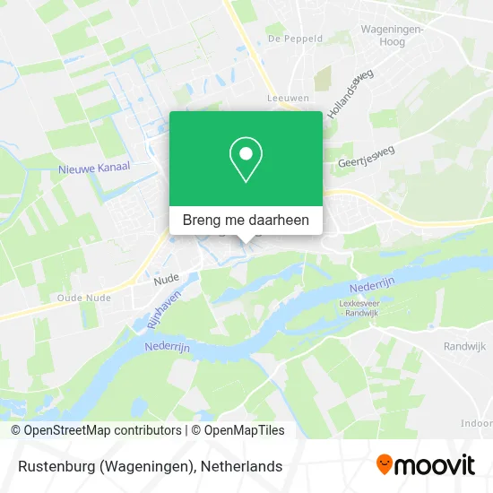 Rustenburg (Wageningen) kaart