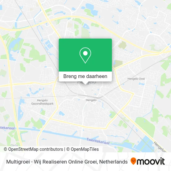 Multigroei - Wij Realiseren Online Groei kaart