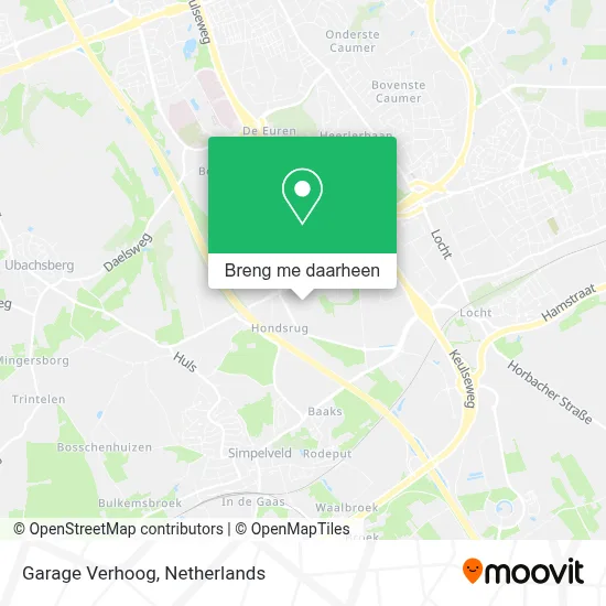 Garage Verhoog kaart
