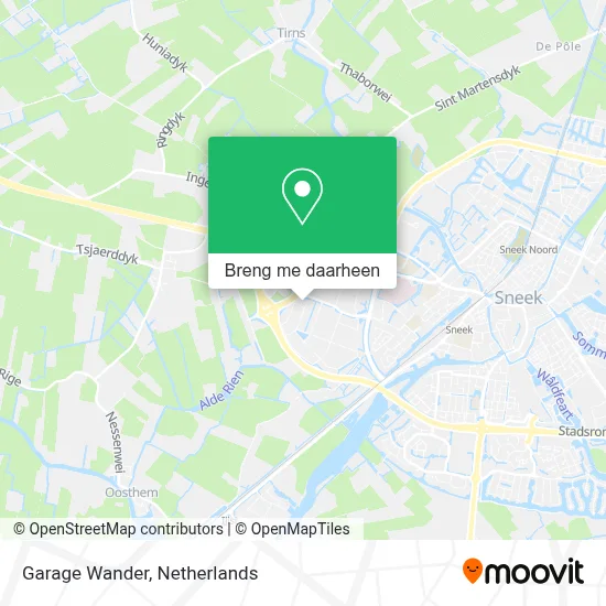 Garage Wander kaart