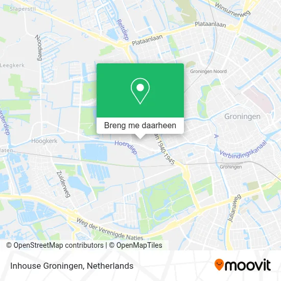 Inhouse Groningen kaart