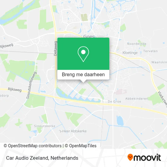 Car Audio Zeeland kaart