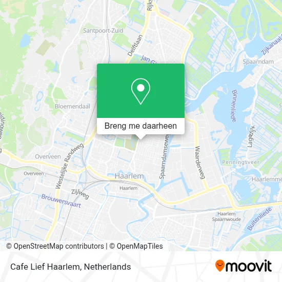 Cafe Lief Haarlem kaart