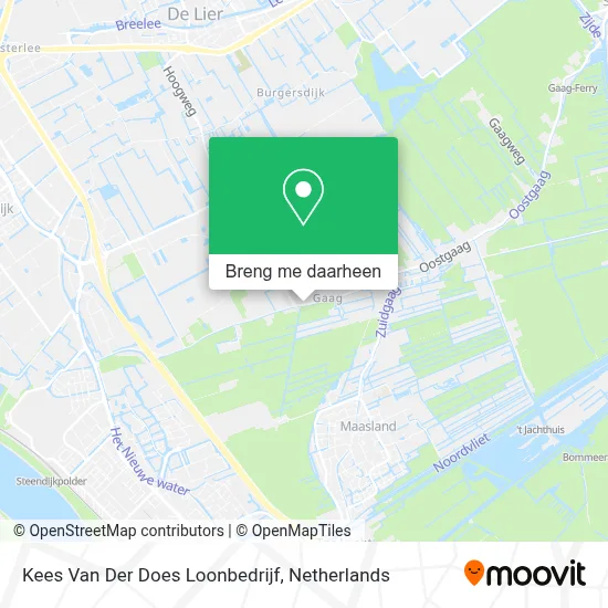 Kees Van Der Does Loonbedrijf kaart