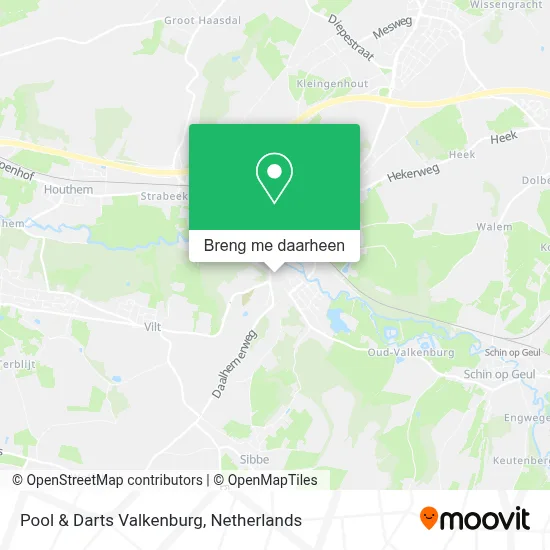 Pool & Darts Valkenburg kaart