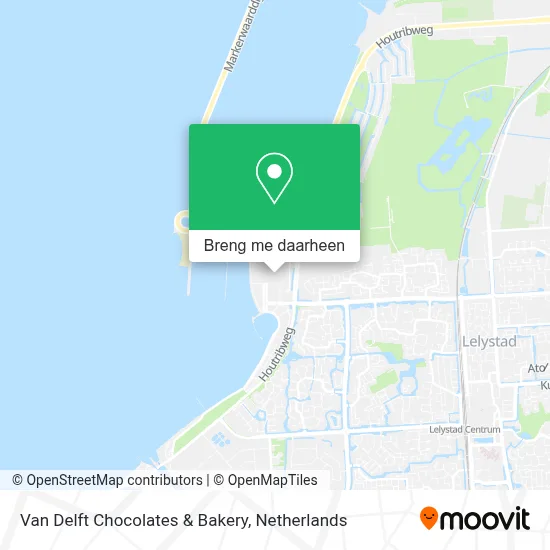 Van Delft Chocolates & Bakery kaart