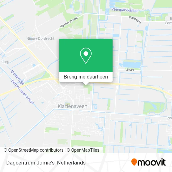 Dagcentrum Jamie's kaart