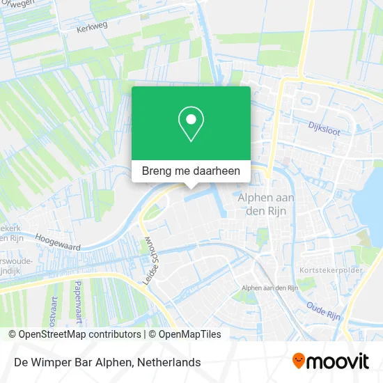 De Wimper Bar Alphen kaart