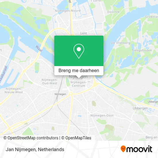 Jan Nijmegen kaart