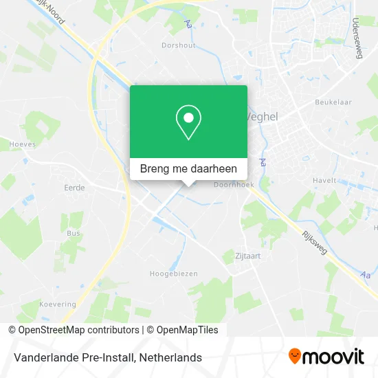 Vanderlande Pre-Install kaart