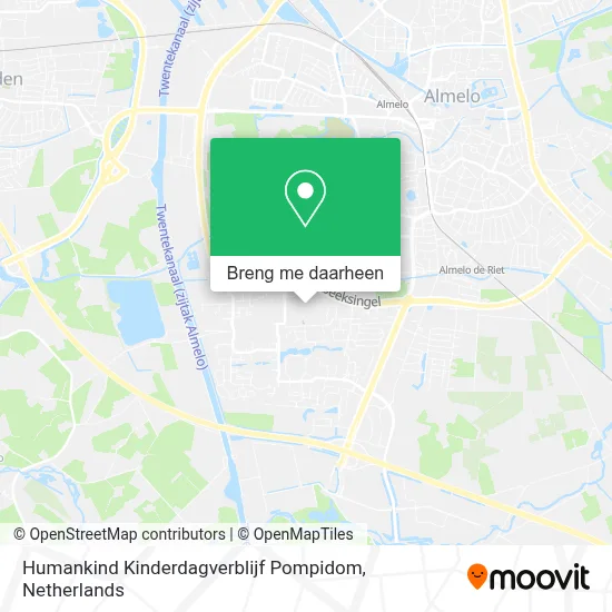 Humankind Kinderdagverblijf Pompidom kaart