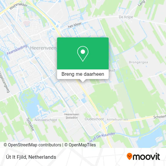 Út It Fjild kaart