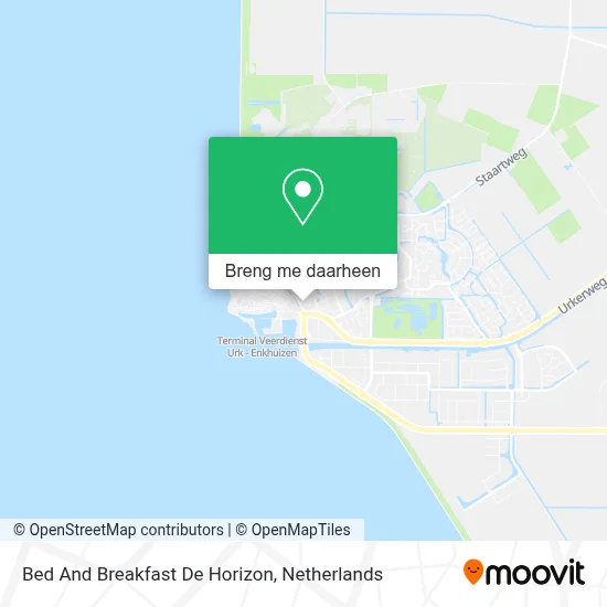 Bed And Breakfast De Horizon kaart