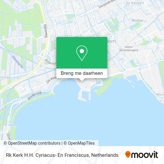 Rk Kerk H.H. Cyriacus- En Franciscus kaart