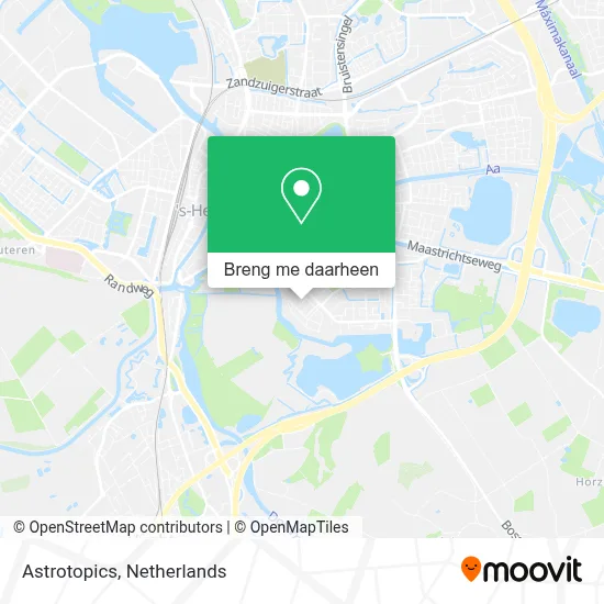 Astrotopics kaart