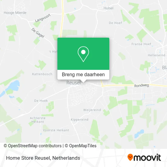 Home Store Reusel kaart