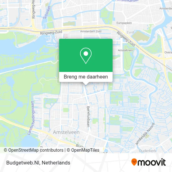 Budgetweb.Nl kaart