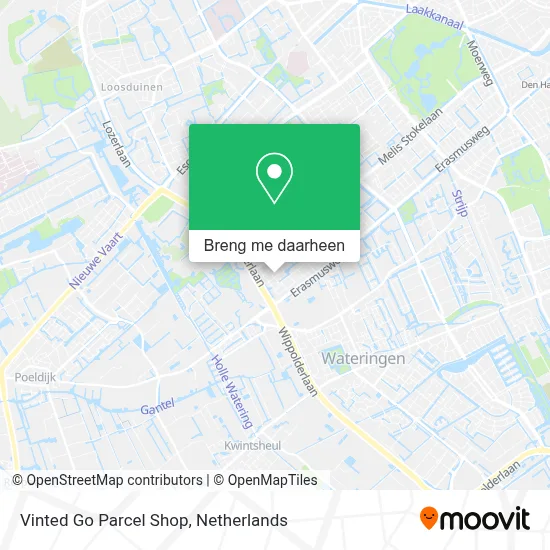 Vinted Go Parcel Shop kaart
