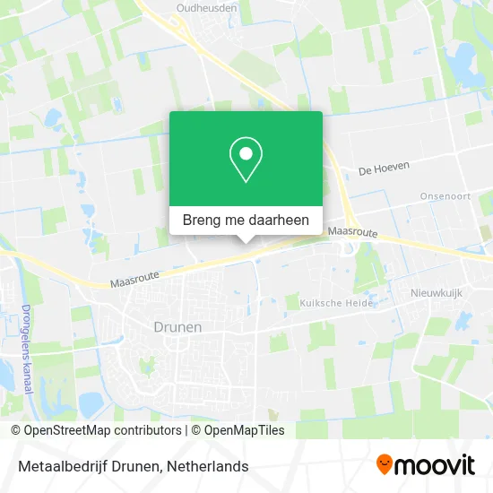 Metaalbedrijf Drunen kaart