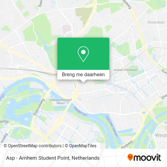 Asp - Arnhem Student Point kaart