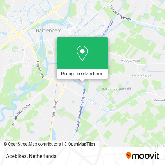 Acebikes kaart