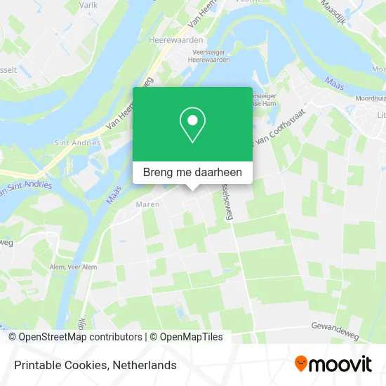 Printable Cookies kaart