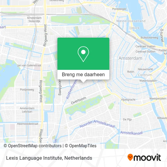 Lexis Language Institute kaart