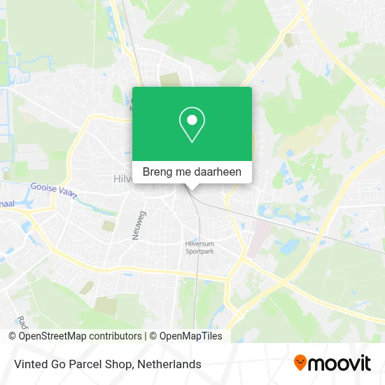 Vinted Go Parcel Shop kaart