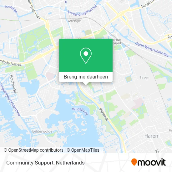Community Support kaart