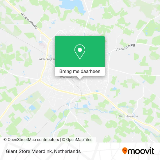 Giant Store Meerdink kaart