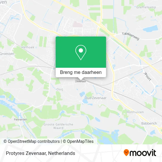 Protyres Zevenaar kaart